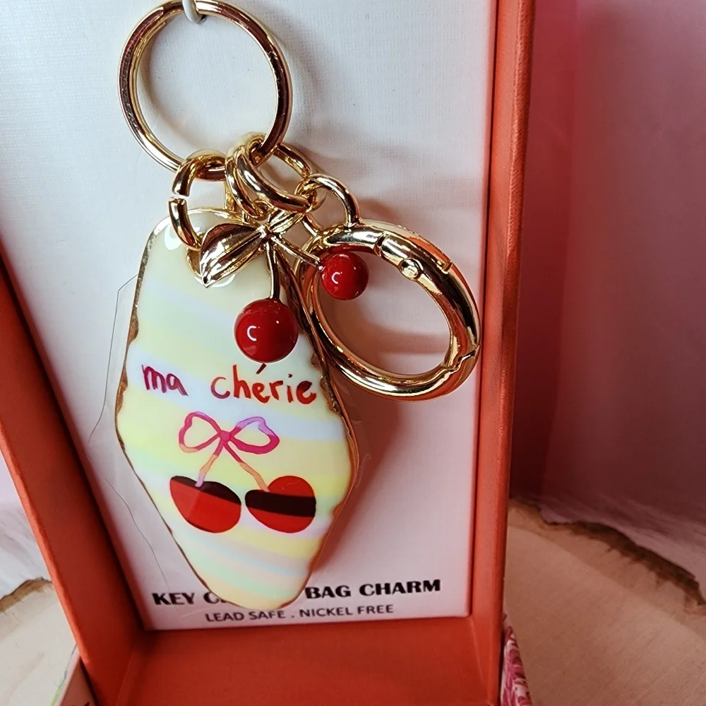 Piper K Cherry Key Chain & Bag Charm